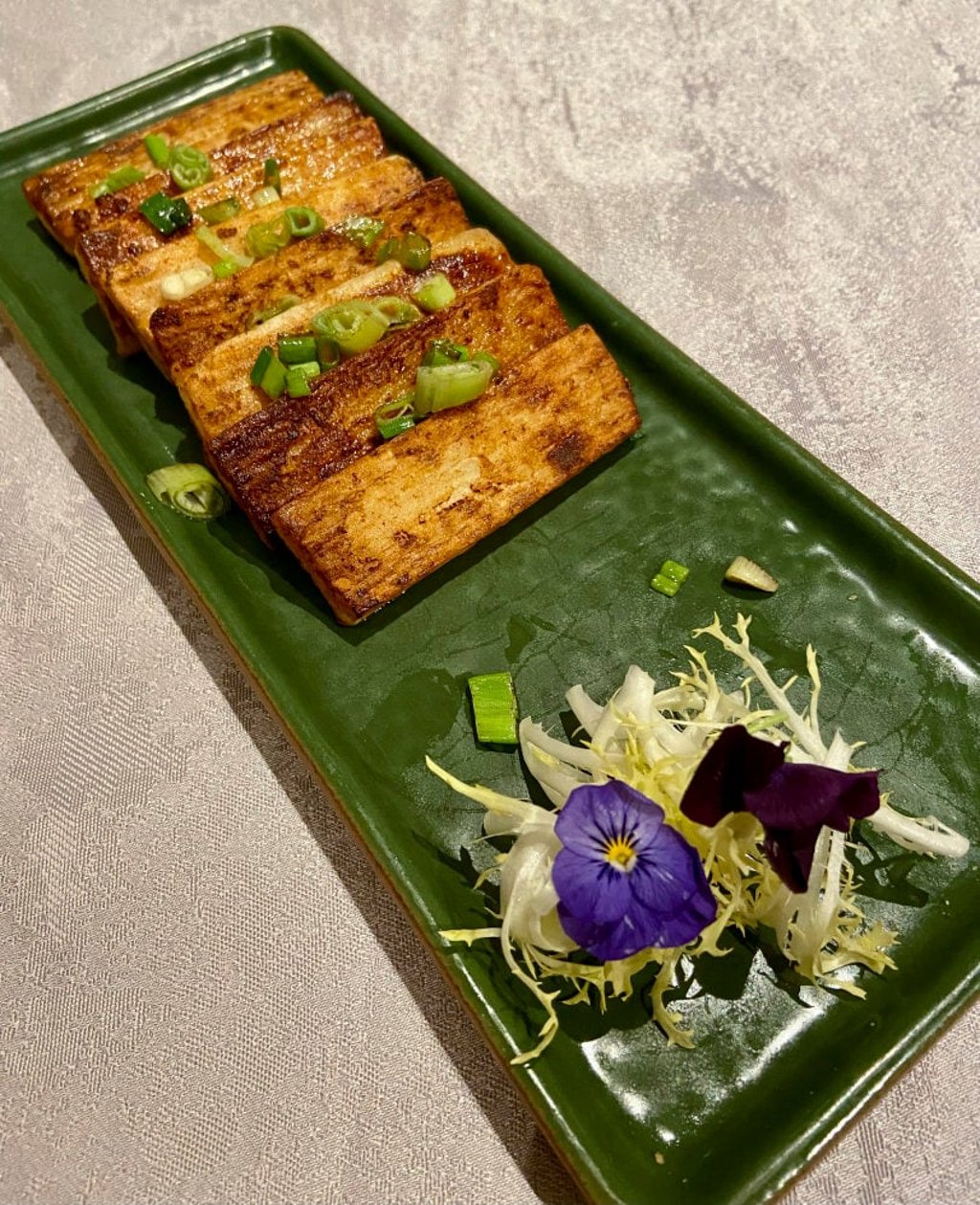 The pan-fried Japanese yam with soy sauce was disappointing. Photo: Susan Jung