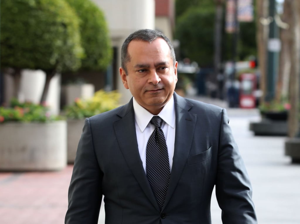 Elizabeth Holmes’ ex-boyfriend, Ramesh “Sunny” Balwani. Photo: @MalpracticeLaw1/Twitter Elizabeth Holmes’ ex-boyfriend, Ramesh “Sunny” Balwani. Photo: @MalpracticeLaw1/Twitter