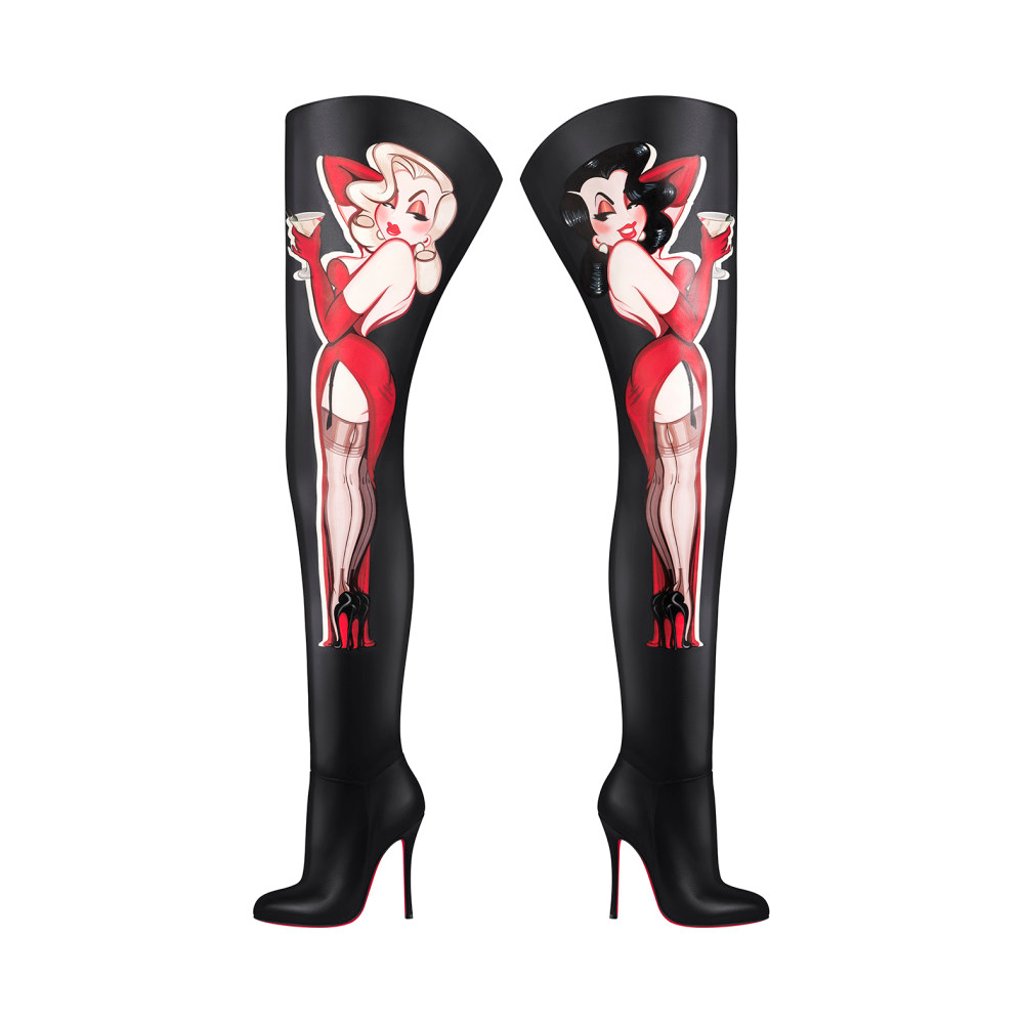 Christian Louboutin’s Martin Up thigh high boots, price on request. Photo: Christian Louboutin