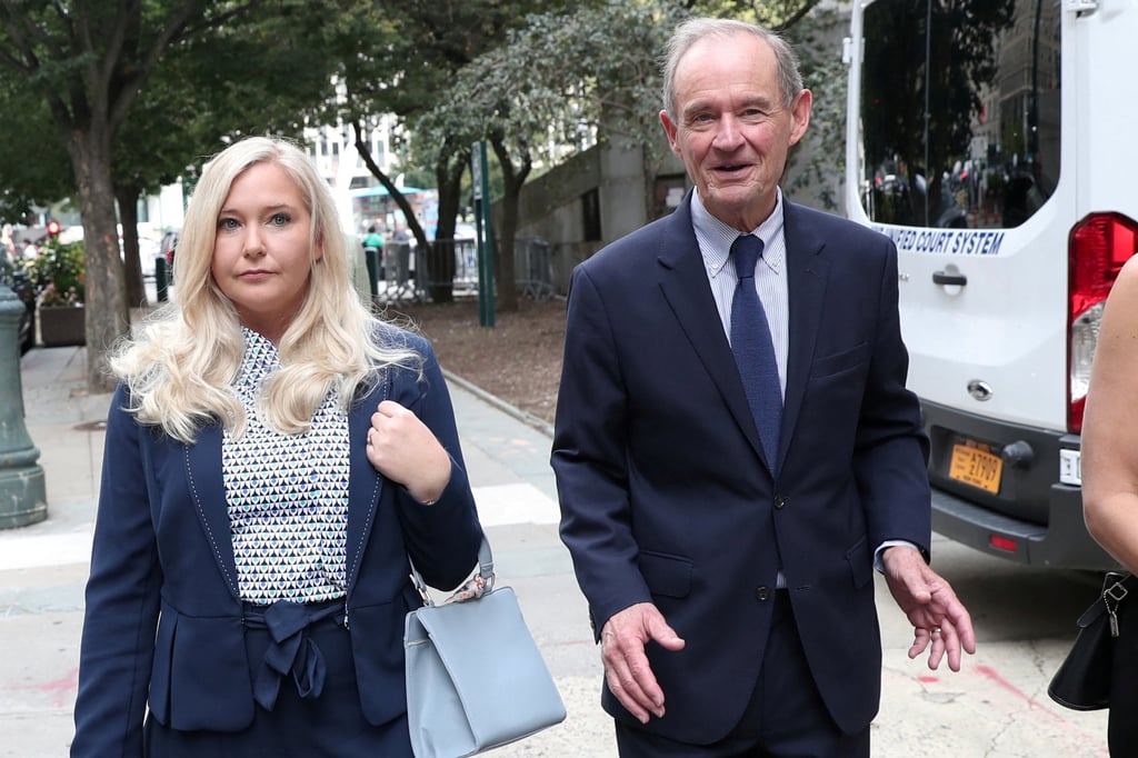 Virginia Giuffre with her lawyer David Boies at Federal Court in New York in 2019. Photo: Reuters