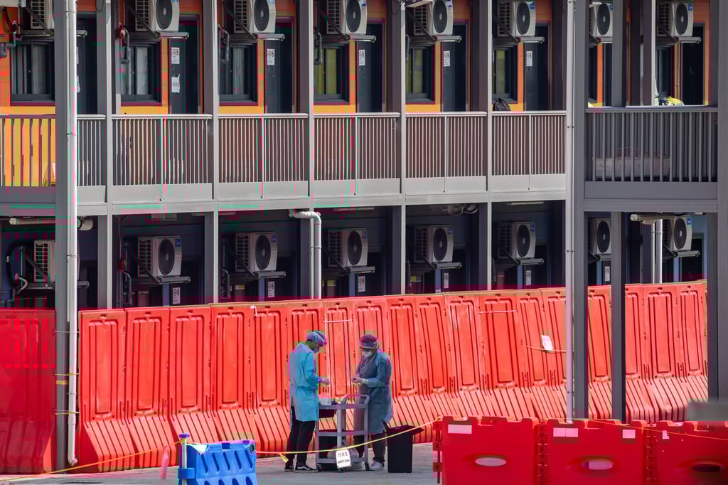 The government-run quarantine facility at Penny’s Bay on Lantau Island. Photo: Bloomberg