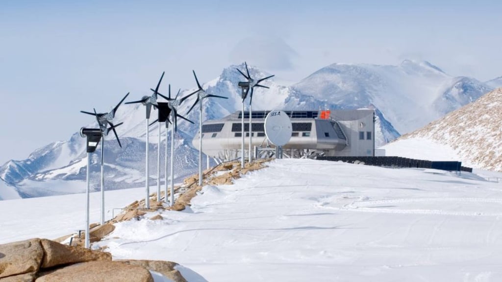 The Princess Elisabeth Polar Station in Antarctica. Photo: International Polar Foundation