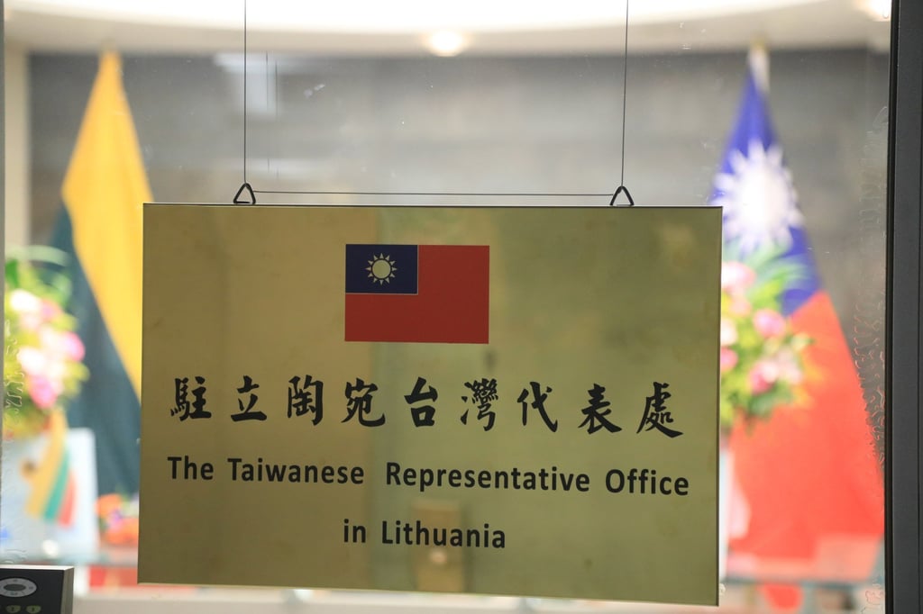 Taipei opened a de facto embassy in Vilnius in November in a move that has infuriated Beijing. Photo: EPA-EFE