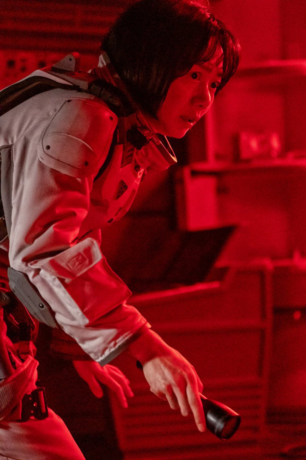 Bae Doona in The Silent Sea. The sci-fi series revolves around a group of astronauts on a 24-hour mission. Photo: Netflix
