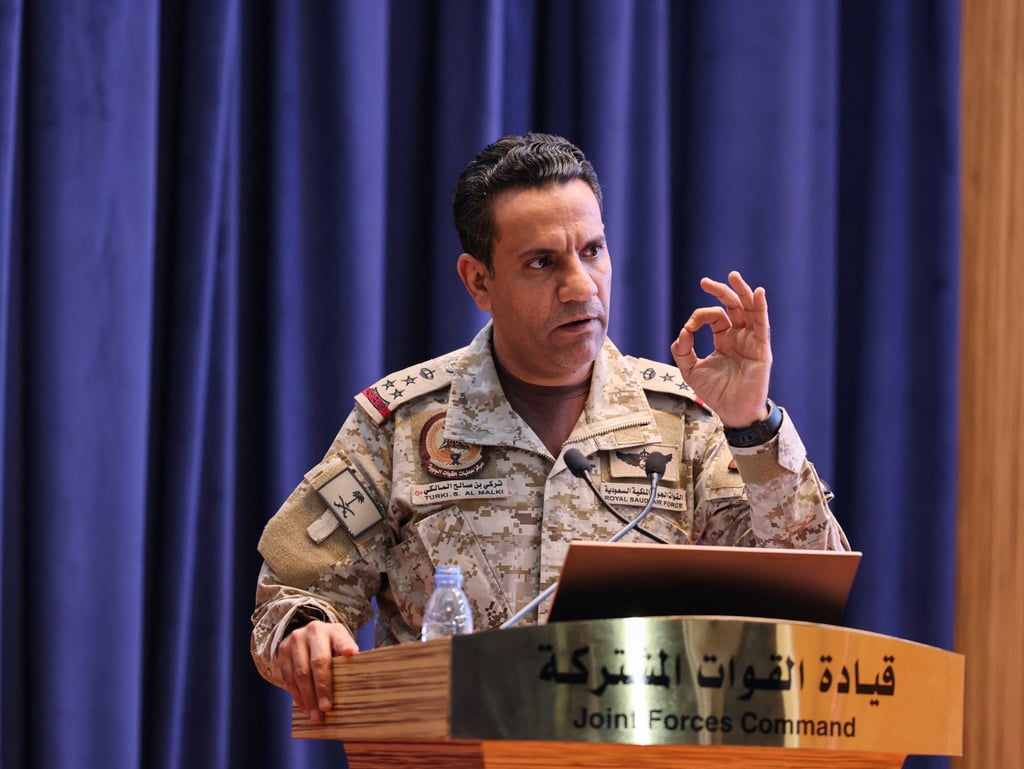 Saudi-led coalition spokesman Colonel Turki al-Malki. Photo: Reuters Saudi-led coalition spokesman Colonel Turki al-Malki. Photo: Reuters