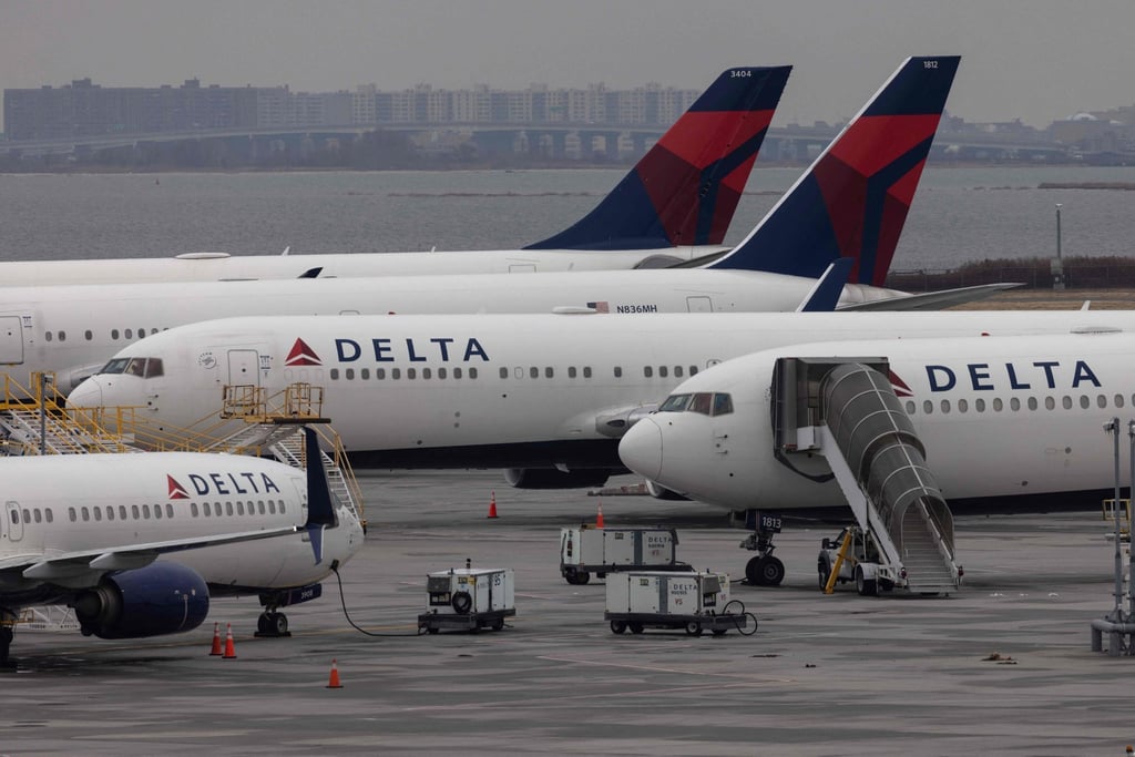 Delta Air Lines also shares the same name as a Covid variant. File photo: AFP