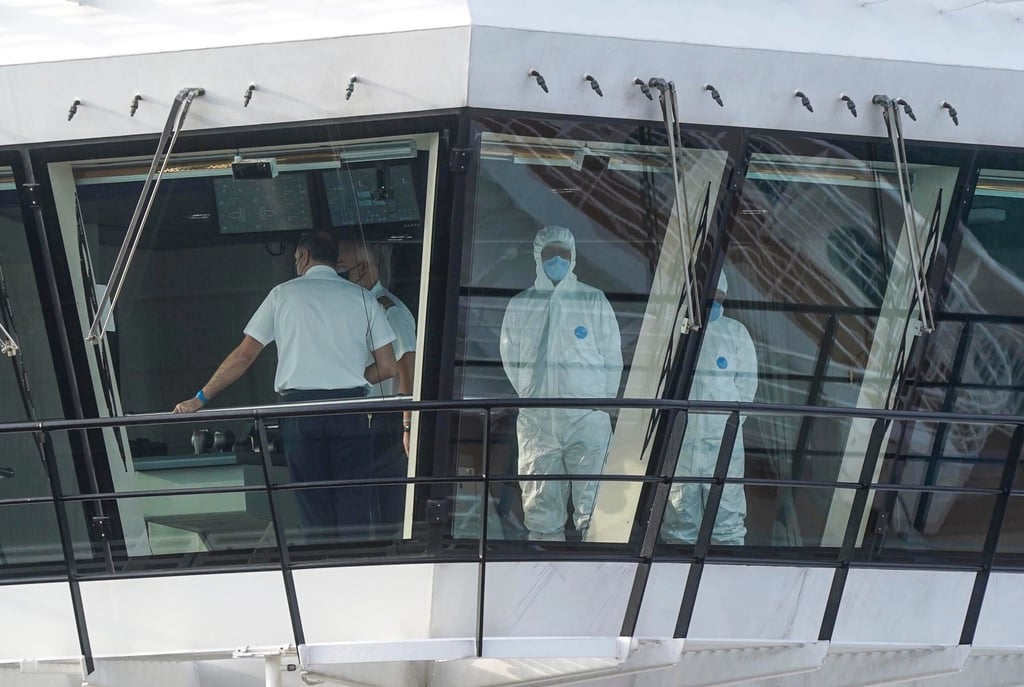 The Spectrum of the Seas was back in Kowloon at about 8am. Photo: Sam Tsang The Spectrum of the Seas was back in Kowloon at about 8am. Photo: Sam Tsang