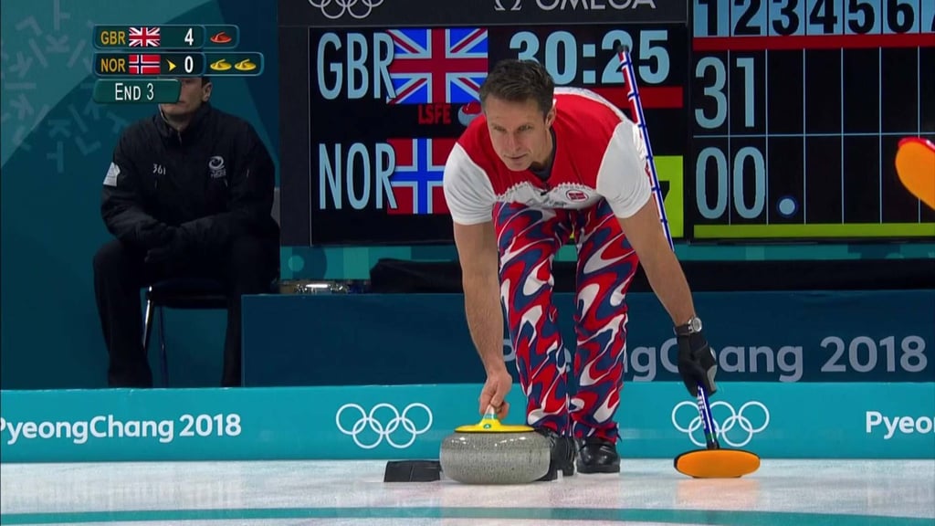 The Norwegian men’s curling team Olympic uniforms Pyeongchang 2018. Photo: Facebook