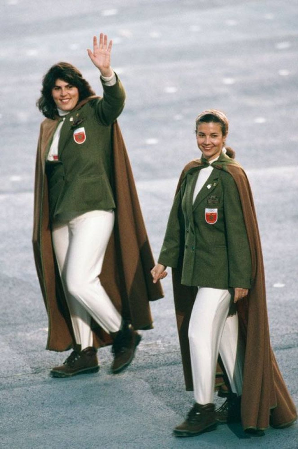 The Moroccan team during the 1992 Winter Olympics in Albertville, France. Photo: Getty