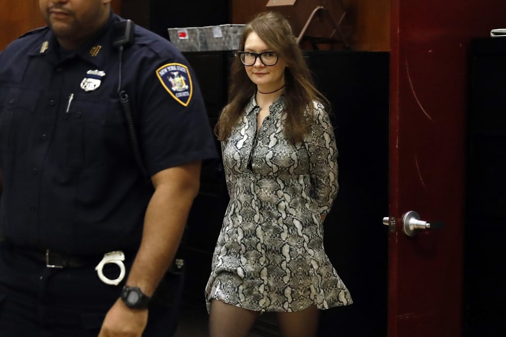 Fake German heiress Anna Sorokin is seen during her trial at New York State Supreme Court in April 2019. Photo: AP Fake German heiress Anna Sorokin is seen during her trial at New York State Supreme Court in April 2019. Photo: AP