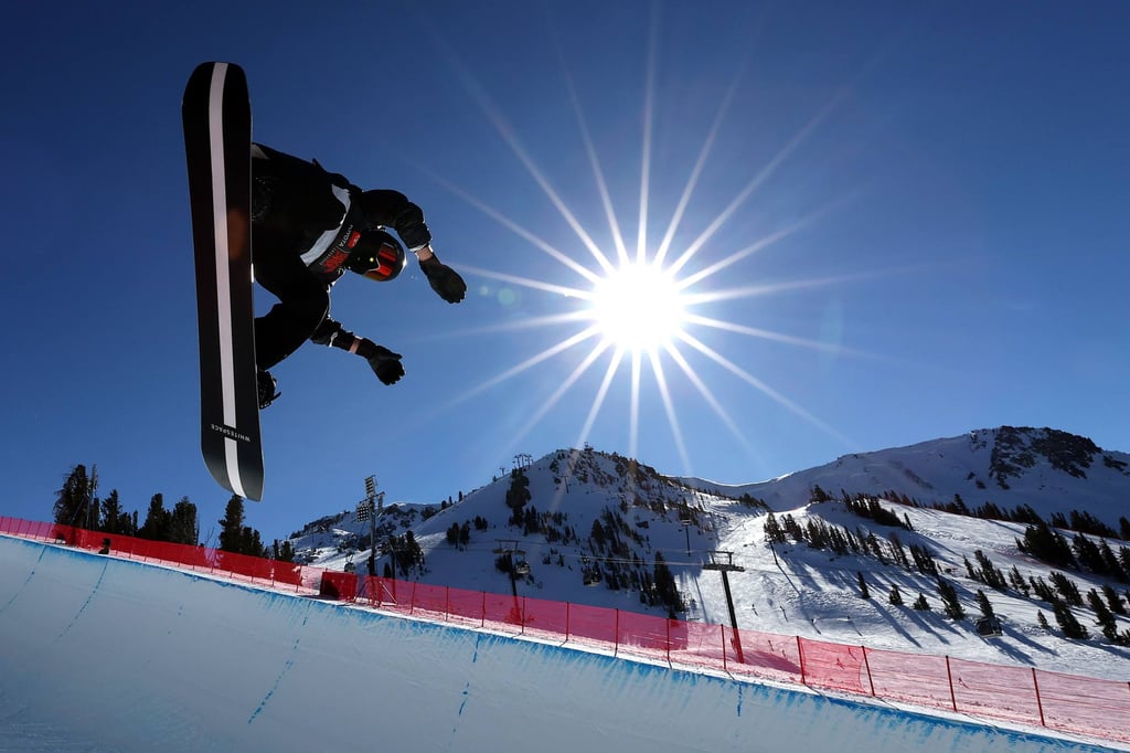 Shaun White takes a training run for the men’s snowboard half-pipe competition, but never made the finals. Photo: AFP