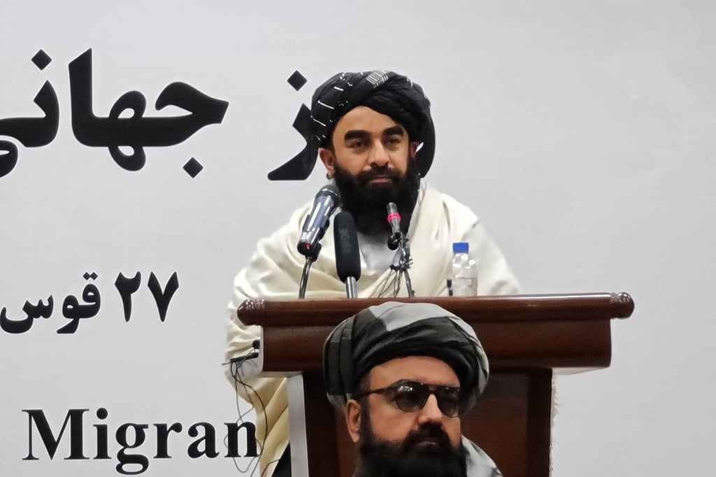 Taliban spokesman Zabihullah Mujahid (top) in Kabul, Afghanistan on December 18. Photo: AFP Taliban spokesman Zabihullah Mujahid (top) in Kabul, Afghanistan on December 18. Photo: AFP