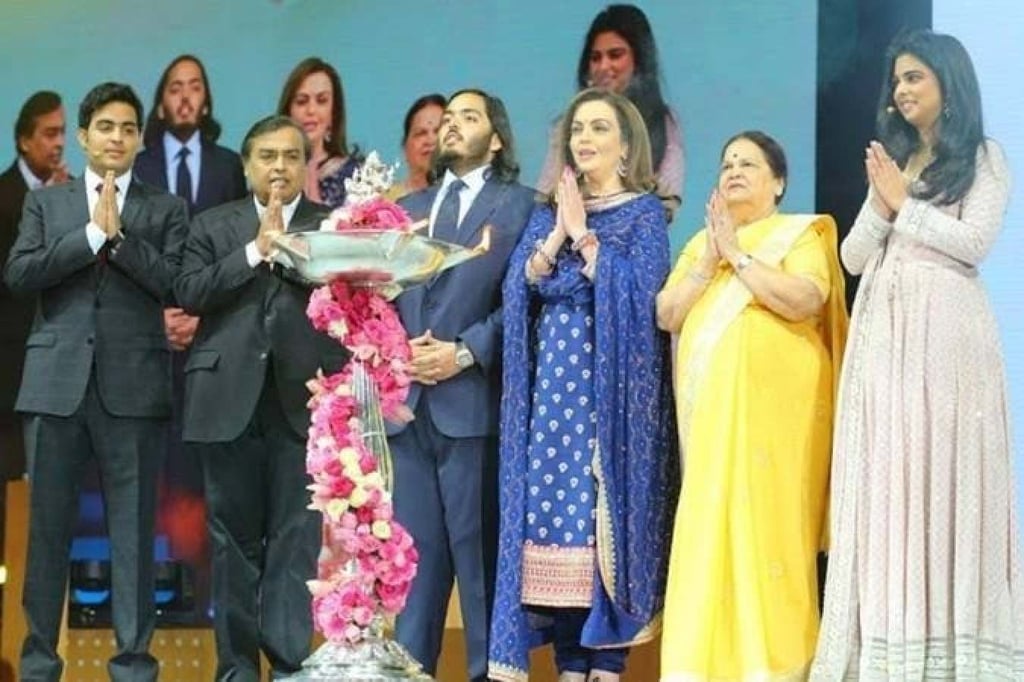 The Ambani family is the wealthiest family in India. Photo: @mukesh.ambaniii/Instagram