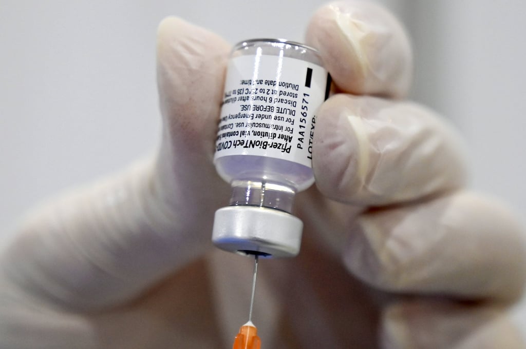 The BioNTech jab is only available to people aged 12 and above in Hong Kong. Photo: EPA-EFE