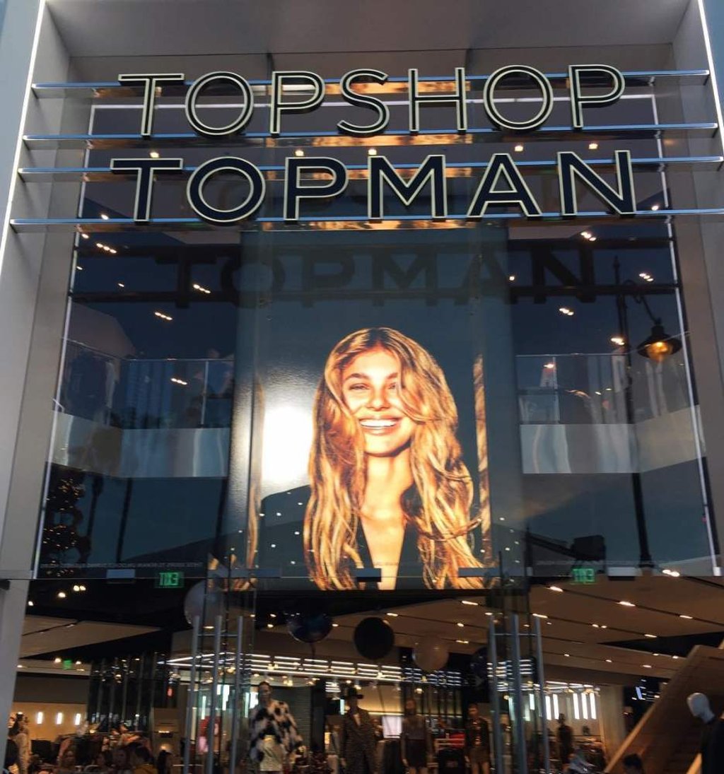 Camila Morrone for Topshop. Photo: @camilamorrone/Instagram