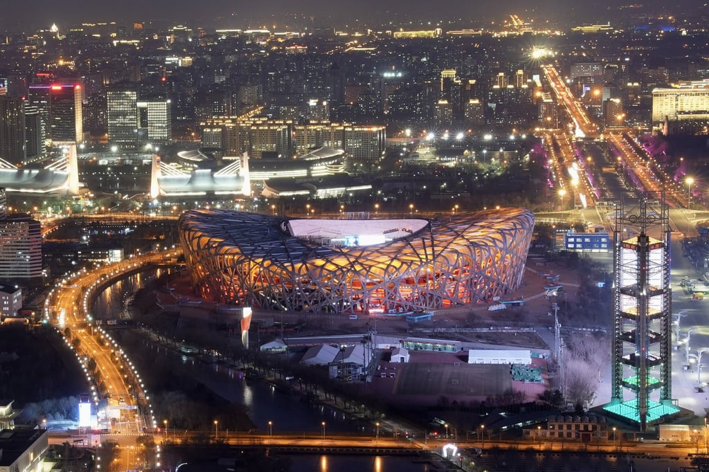 Beijing’s National Stadium will be inside the ‘closed loop’ system at Beijing 2022 in February. Photo: Kyodo