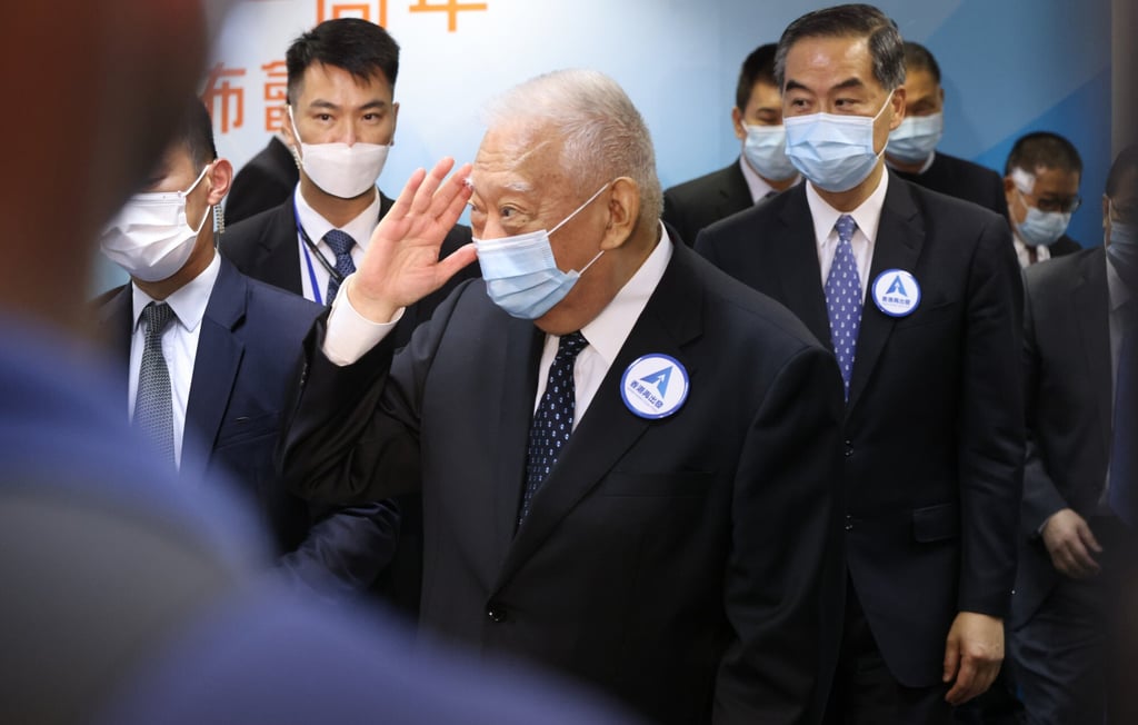 A think tank founded by former chief executive Tung Chee-hwa (middle) denied reports of support for Margaret Chan’s rumoured election bid. Photo: K. Y. Cheng A think tank founded by former chief executive Tung Chee-hwa (middle) denied reports of support for Margaret Chan’s rumoured election bid. Photo: K. Y. Cheng