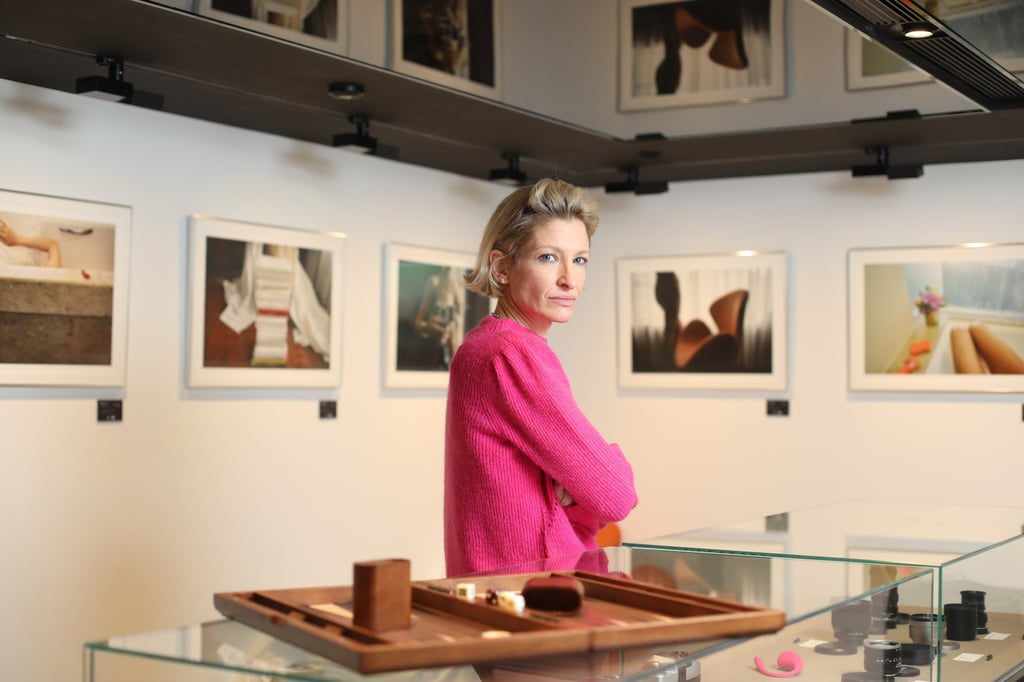 Franklin at the exhibition at F22 Foto Space. Photo: Xiaomei Chen