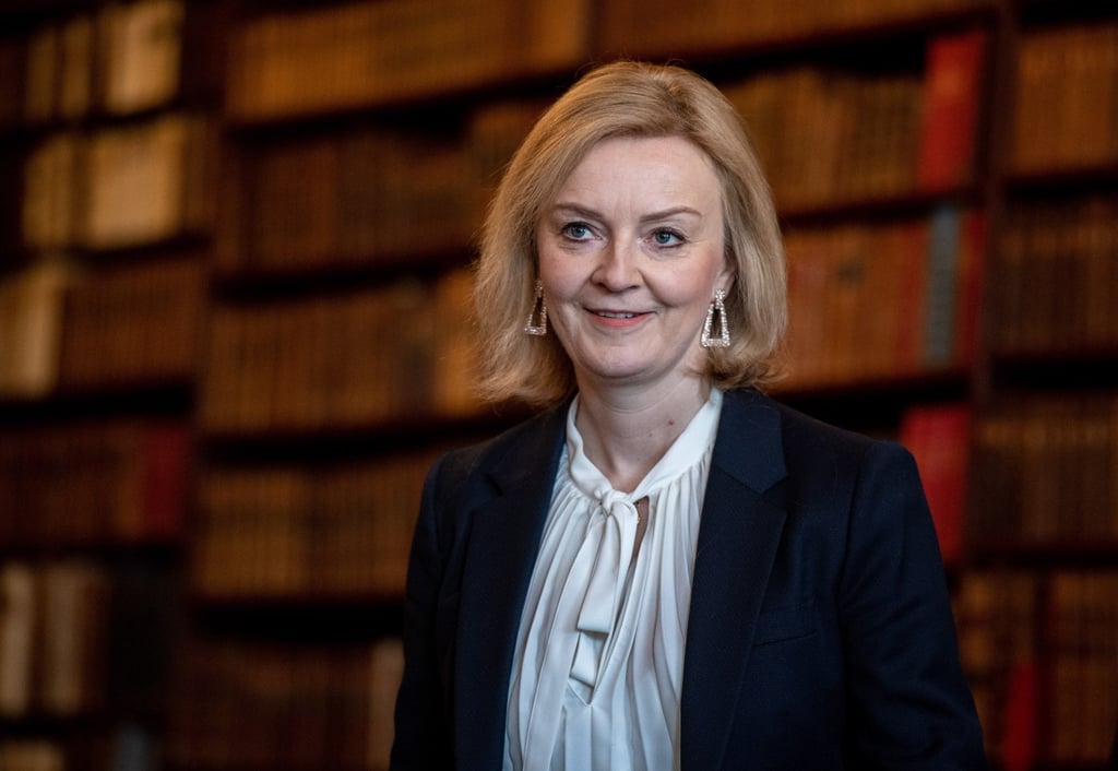 British Foreign Secretary Liz Truss attends a meeting at Chevening House on Thursday, in the latest round of post-Brexit negotiations. Photo: EPA-EFE