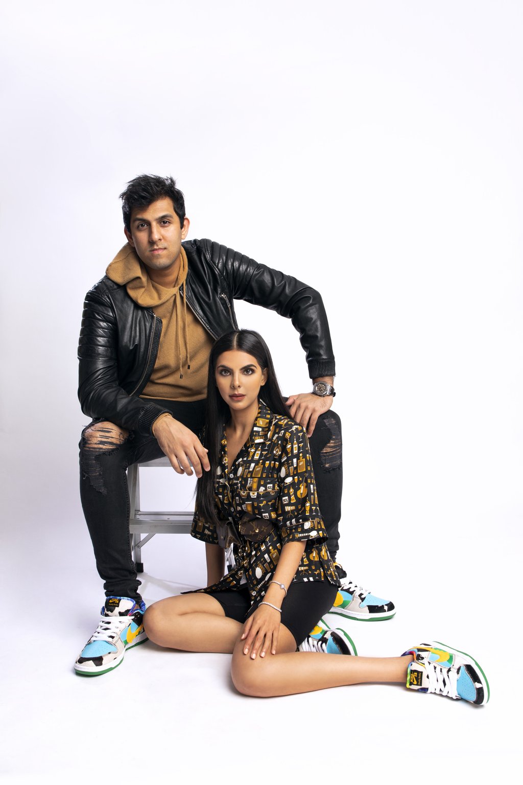 Ravine Mahtani and Mira Uttamchandani are the co-founders of Sneaker Surge. Ravine Mahtani and Mira Uttamchandani are the co-founders of Sneaker Surge.