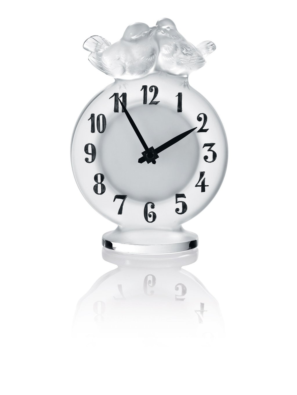 Lalique Antoinette clock, price on request