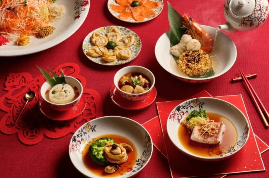 Lunar New Year menus curated by The Capitol Kempinski Hotel Singapore. Photo: Handout