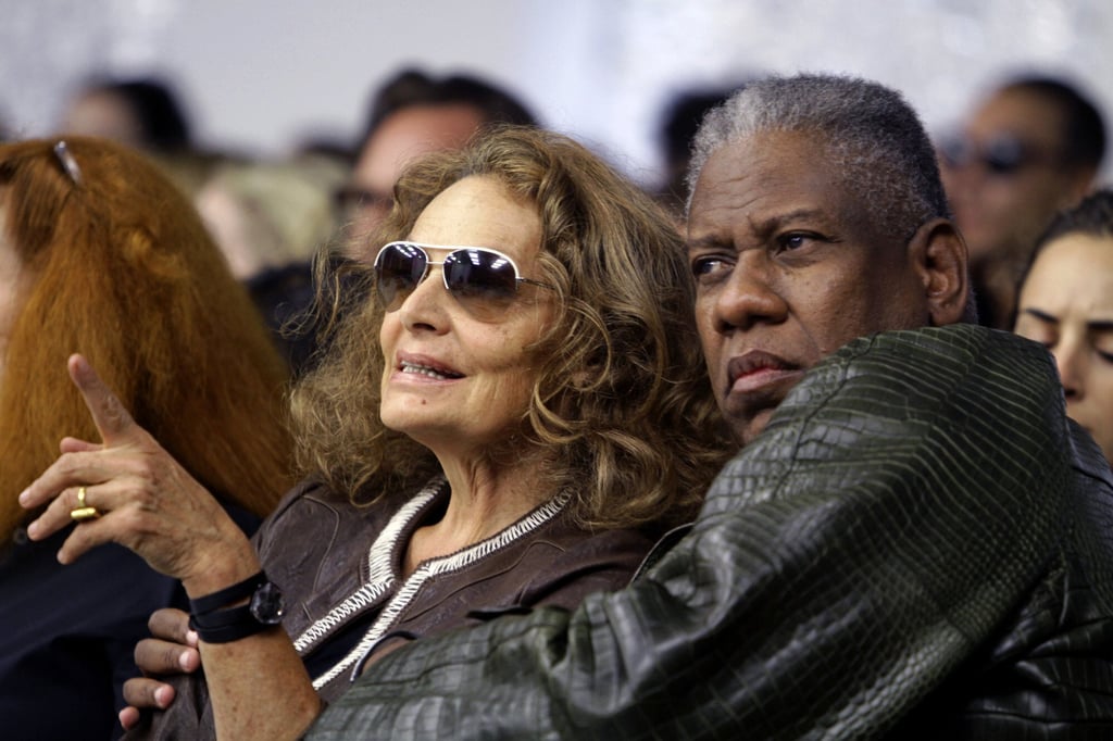 Fashion designer Diane Van Furstenberg and then Vogue editor at large André Leon Talley attend a fashion show in 2010, in New York. Photo: AP Photo Fashion designer Diane Van Furstenberg and then Vogue editor at large André Leon Talley attend a fashion show in 2010, in New York. Photo: AP Photo