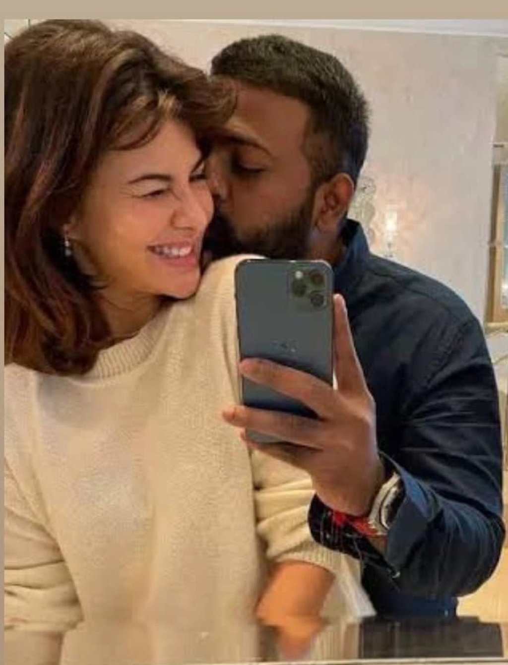 Another photo of Bollywood star Jacqueline Fernandez and con man Sukesh Chandrashekhar was leaked in 2021. Photo: @indian_celebrities_/Instagram Another photo of Bollywood star Jacqueline Fernandez and con man Sukesh Chandrashekhar was leaked in 2021. Photo: @indian_celebrities_/Instagram