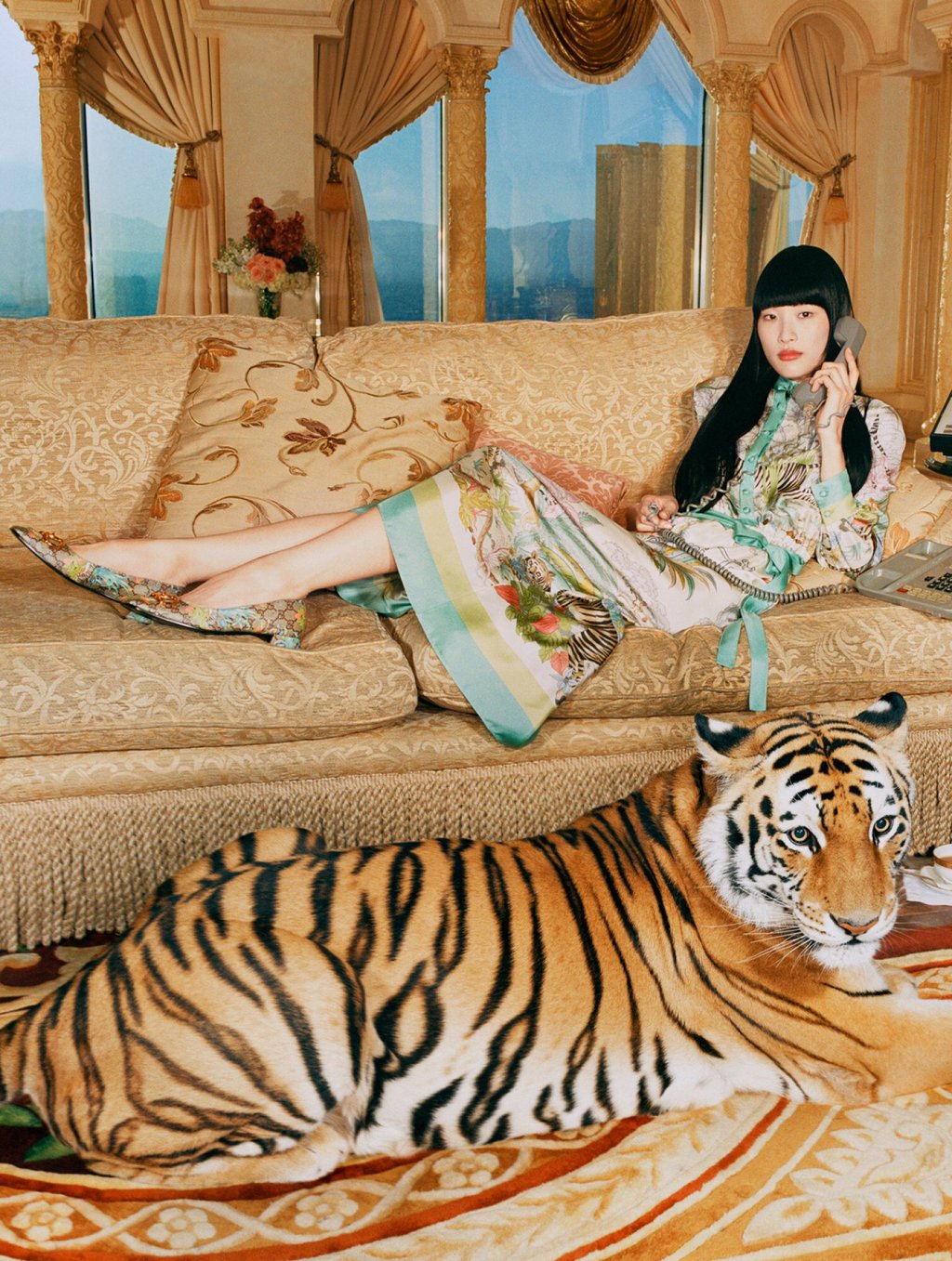 An image from Gucci’s Year of the Tiger advertising campaign. “The tiger is not a pet,” read one critical comment posted to Gucci’s social media. Photo: Gucci