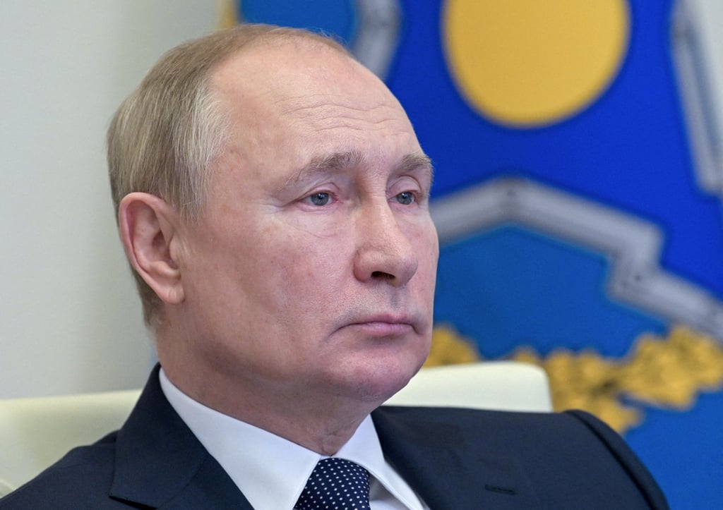 Russian President Vladimir Putin attends an extraordinary meeting of the Council of the Collective Security Treaty Organisation on the situation in Kazakhstan on January 10. Photo: Kremlin via Reuters Russian President Vladimir Putin attends an extraordinary meeting of the Council of the Collective Security Treaty Organisation on the situation in Kazakhstan on January 10. Photo: Kremlin via Reuters