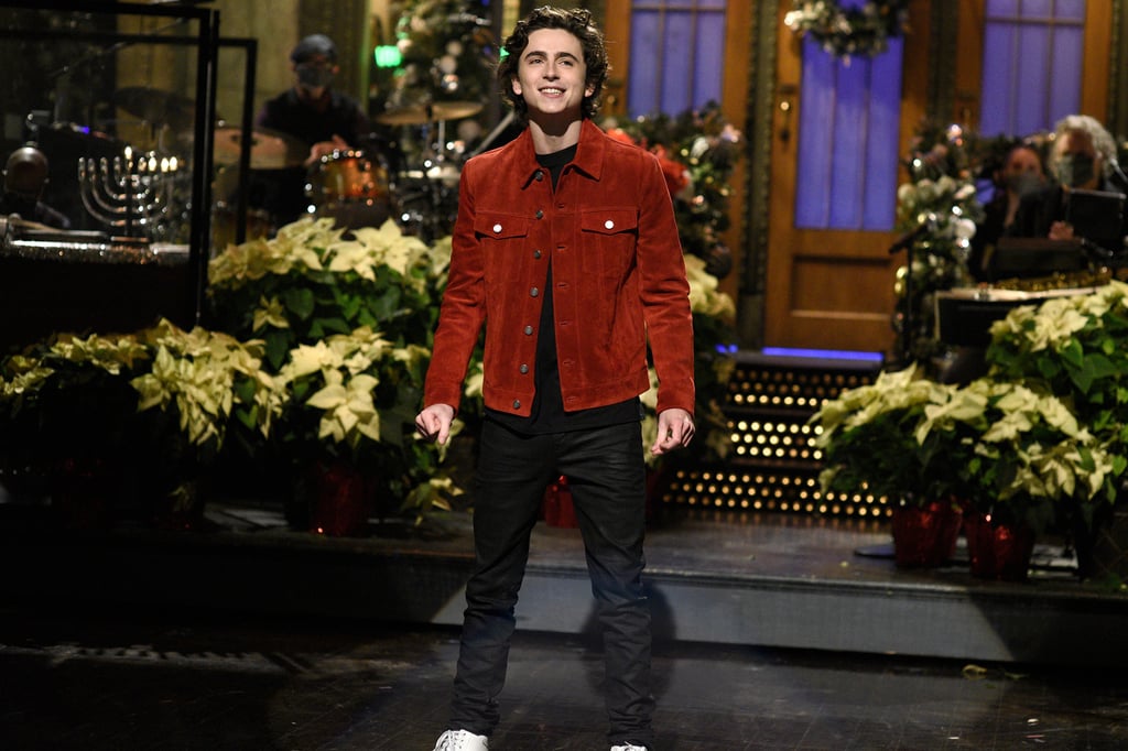 Chalamet on Saturday Night Live in 2020. Photo: Getty Images Chalamet on Saturday Night Live in 2020. Photo: Getty Images