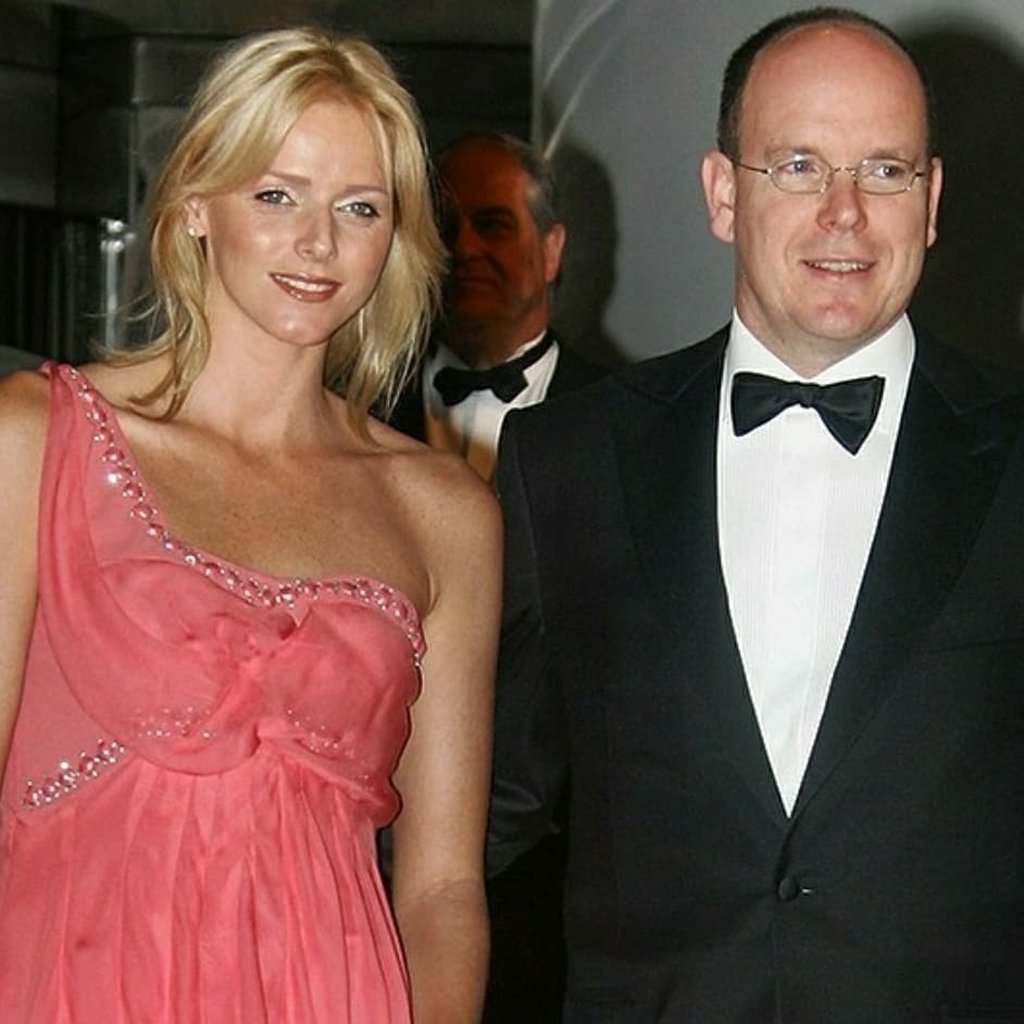 Princess Charlene and Prince Albert. Photo: @trilussaparrucchiera/Instagram