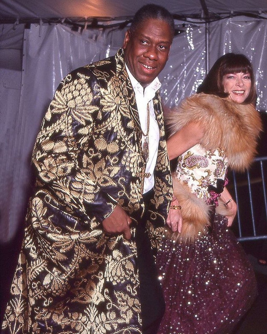 André Leon Talley and Anna Wintour in 1999. Photo: @andreltalley/Instagram