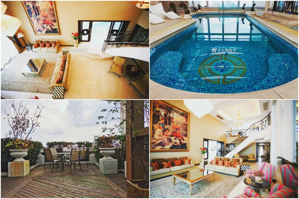 One of the penthouses at Shimao Riviera Garden residential complex in Pudong, Shanghai; it’s believed that Carina Lau’s penthouse has a similar floor plan. Photo: @上海房子/Weibo