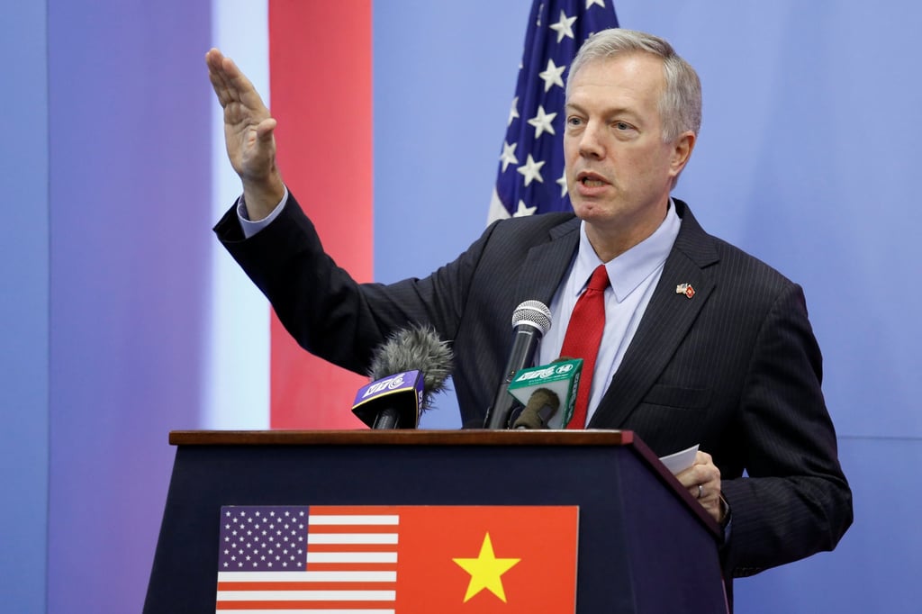 Ted Osius in Hanoi in 2017, when he was US Ambassador to Vietnam. Photo: Reuters