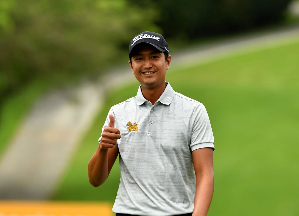 Sadom Kaewkanjana joined Sihwan Kim at the top of the leader board. Photo: Asian Tour