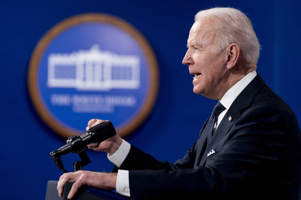 Biden discussed strengthening economic cooperation – especially on technology and supply chain issues – with Japan, a senior administration official said. Photo: AP