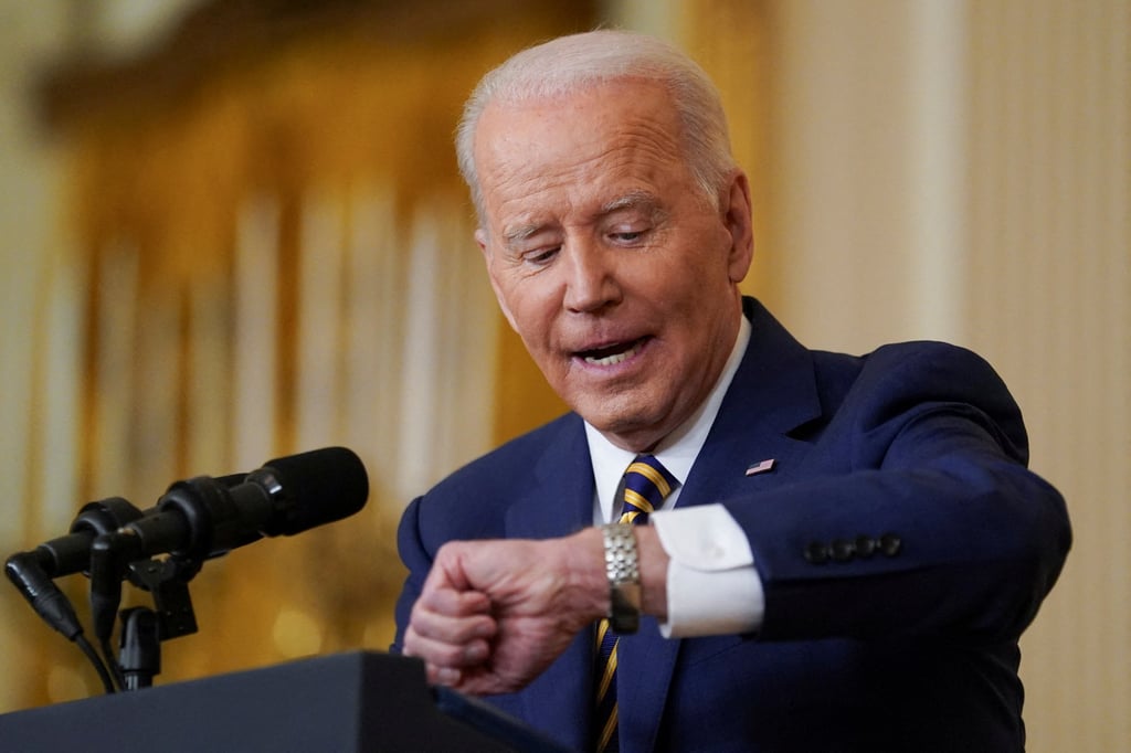 US President Joe Biden says he has no intention of lifting tariffs against China as Beijing had not lived up to promises made in the phase one trade deal two years ago. Photo: Reuters