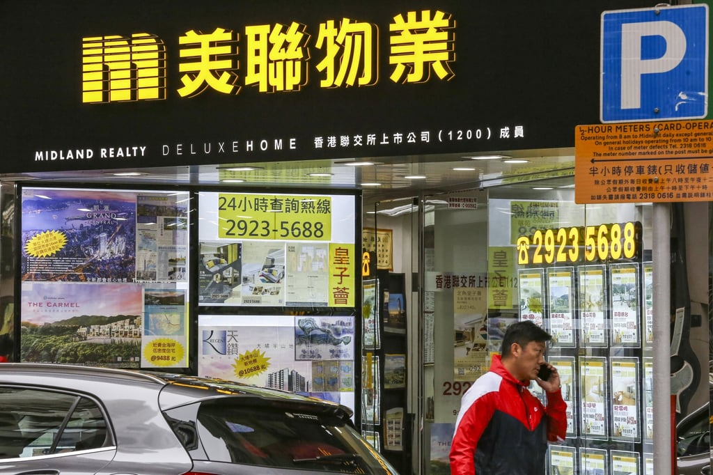Midland Holdings Limited’s Midland Realty branch in Hong Kong’s Happy Valley on 8 March 2019. Photo: Jonathan Wong Midland Holdings Limited’s Midland Realty branch in Hong Kong’s Happy Valley on 8 March 2019. Photo: Jonathan Wong