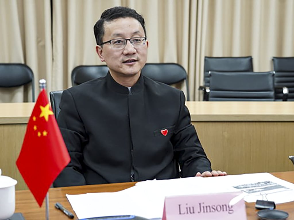 Liu Jinsong, head of the Chinese foreign ministry’s Asian affairs unit, met his Russian counterpart by videoconference on Tuesday. Photo: Weibo