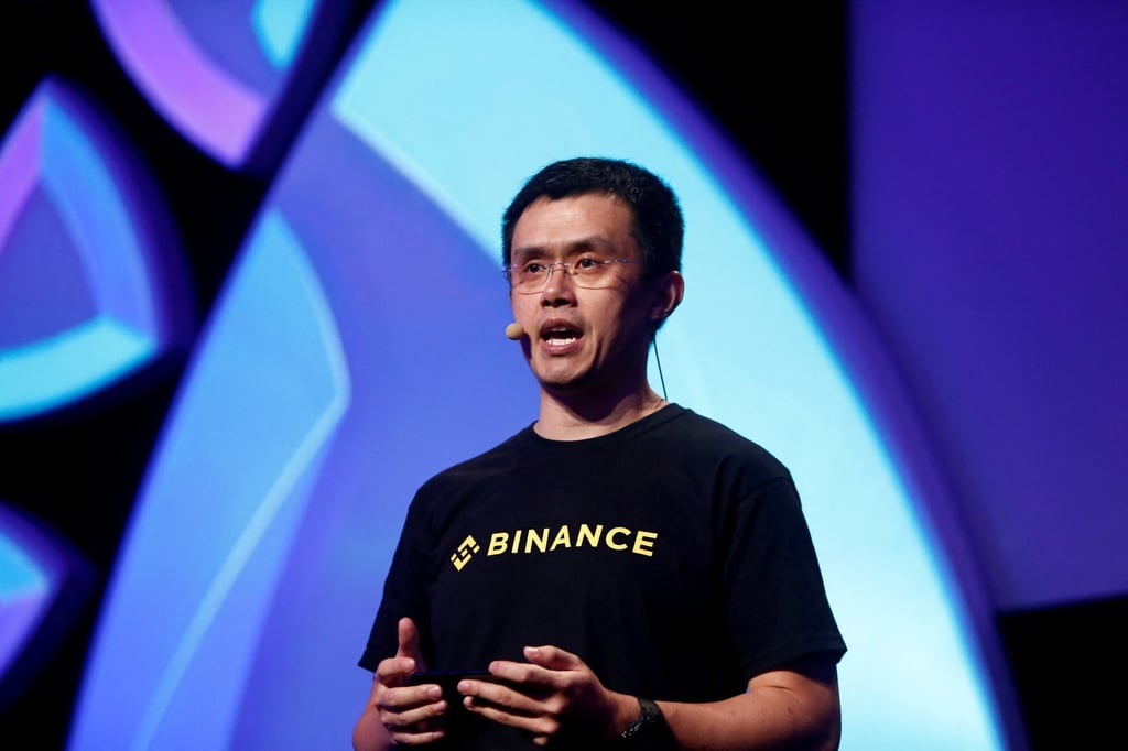 Zhao Changpeng, CEO of Binance, speaks at the Delta Summit, a blockchain and digital innovation event in Malta in 2018. Photo: Reuters