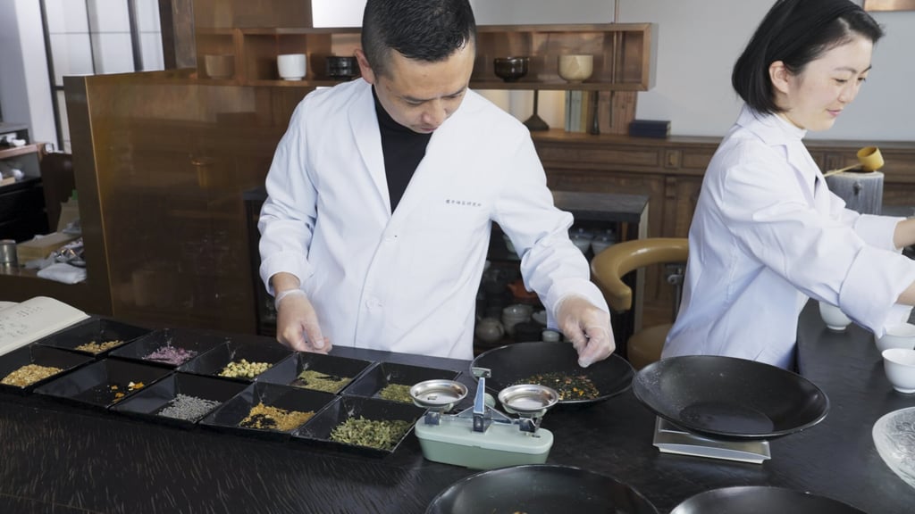 Tokyo tea master Shinya Sakurai (left) in a still from the series. Photo: BBC Earth