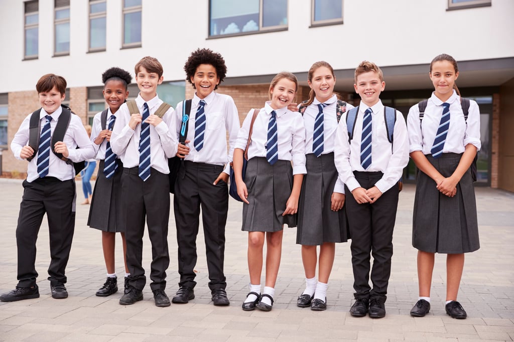 Wearing a school uniform is part of many children’s primary and secondary school experience. Photo: Shutterstock