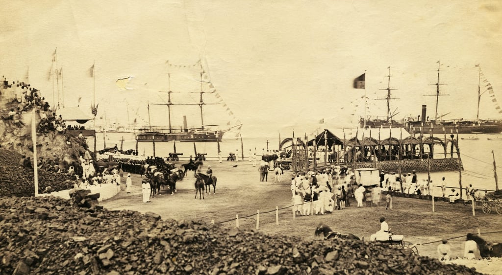 A Suez Canal opening celebration in 1869. File photo: SCMP magazine