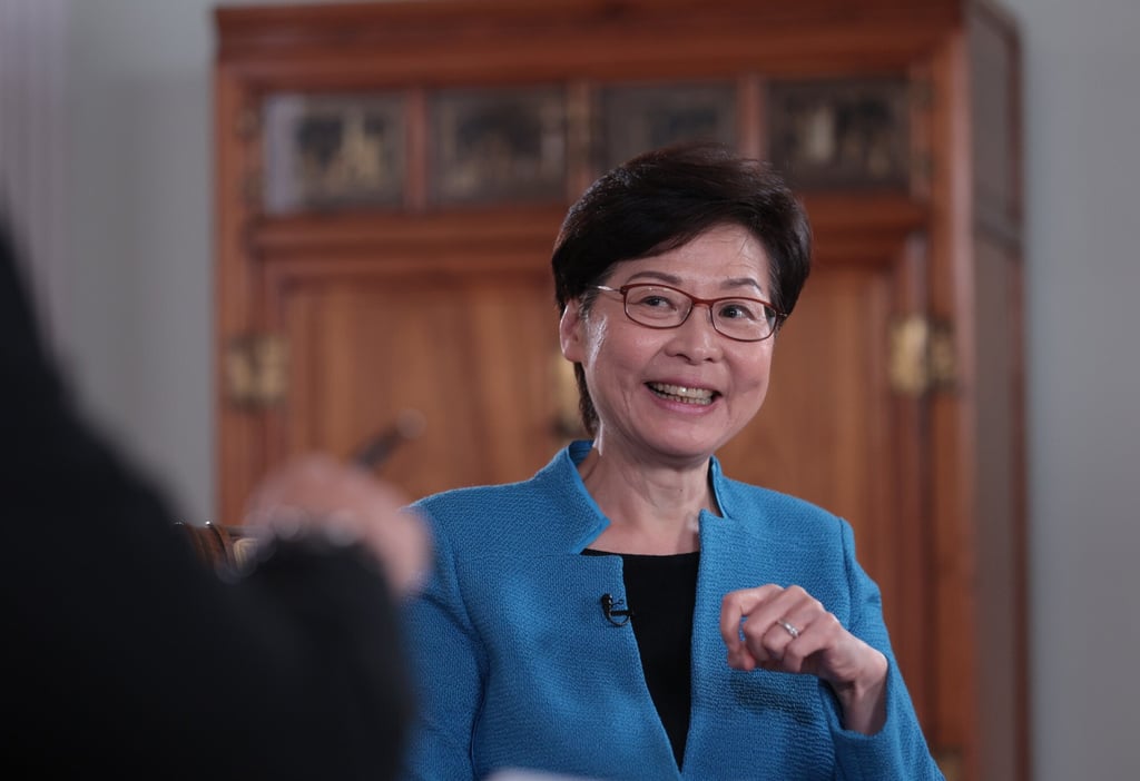 Chief Executive Carrie Lam at Government House in Central. Photo: Sam Tsang Chief Executive Carrie Lam at Government House in Central. Photo: Sam Tsang