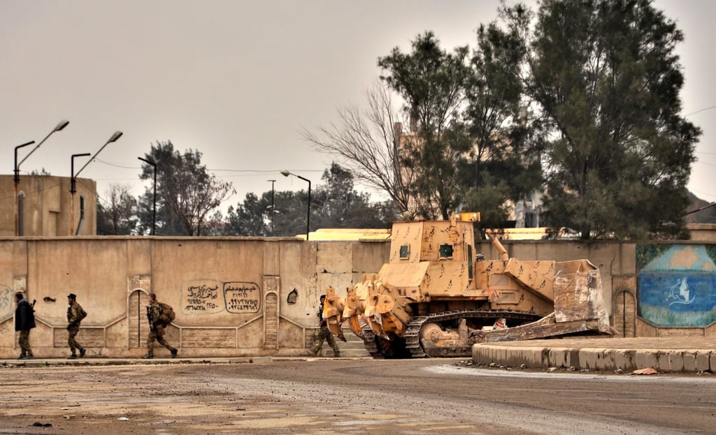 US soldiers along with Syria Democratic Forces (SDF) in Hasaka, northeastern Syria on January 29. Photo: EPA-EFE US soldiers along with Syria Democratic Forces (SDF) in Hasaka, northeastern Syria on January 29. Photo: EPA-EFE