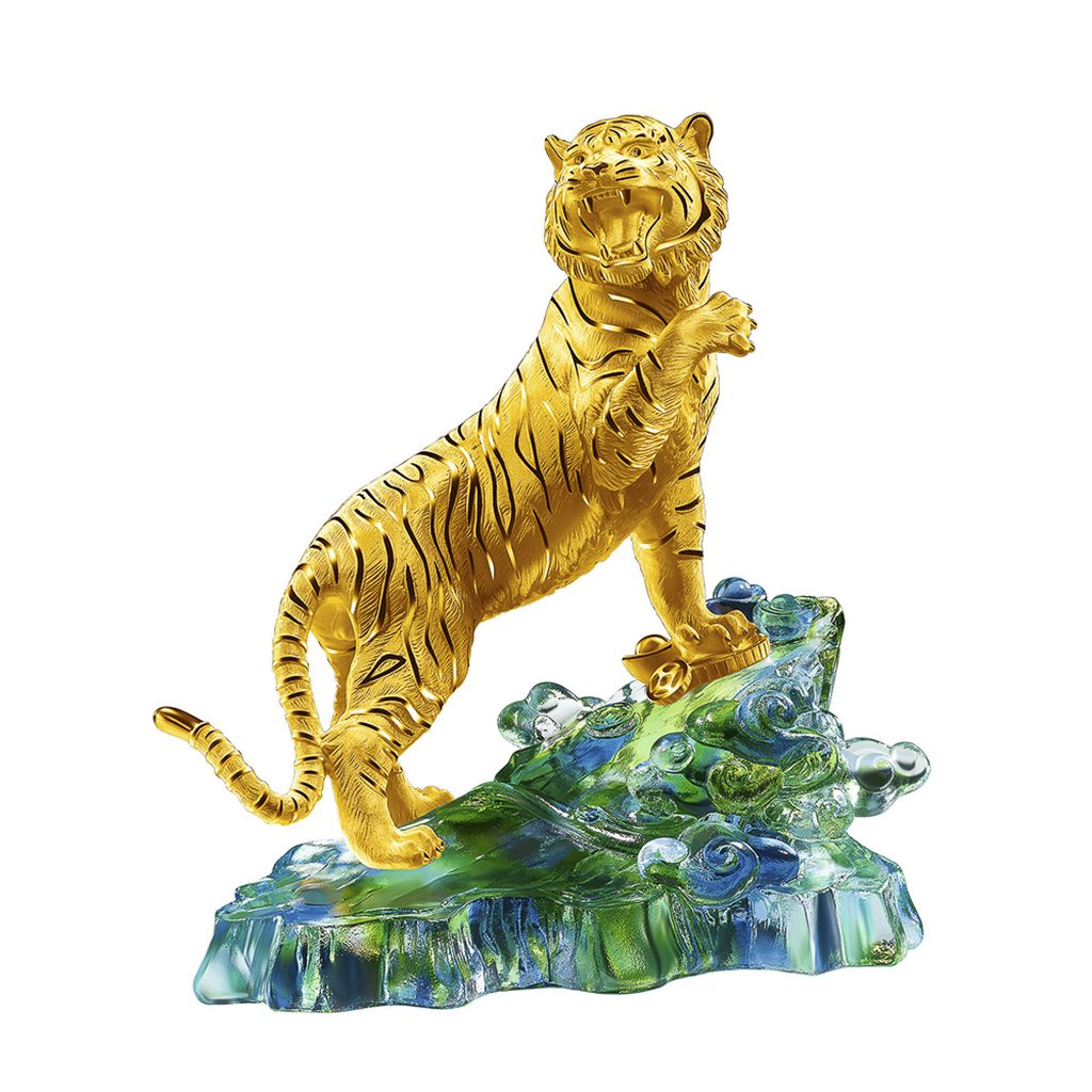Hong Kong jewellery retailer Lukfook Group has produced a wide range of gold jewellery and artefacts for the Year of the Tiger. Photo: Handout Hong Kong jewellery retailer Lukfook Group has produced a wide range of gold jewellery and artefacts for the Year of the Tiger. Photo: Handout