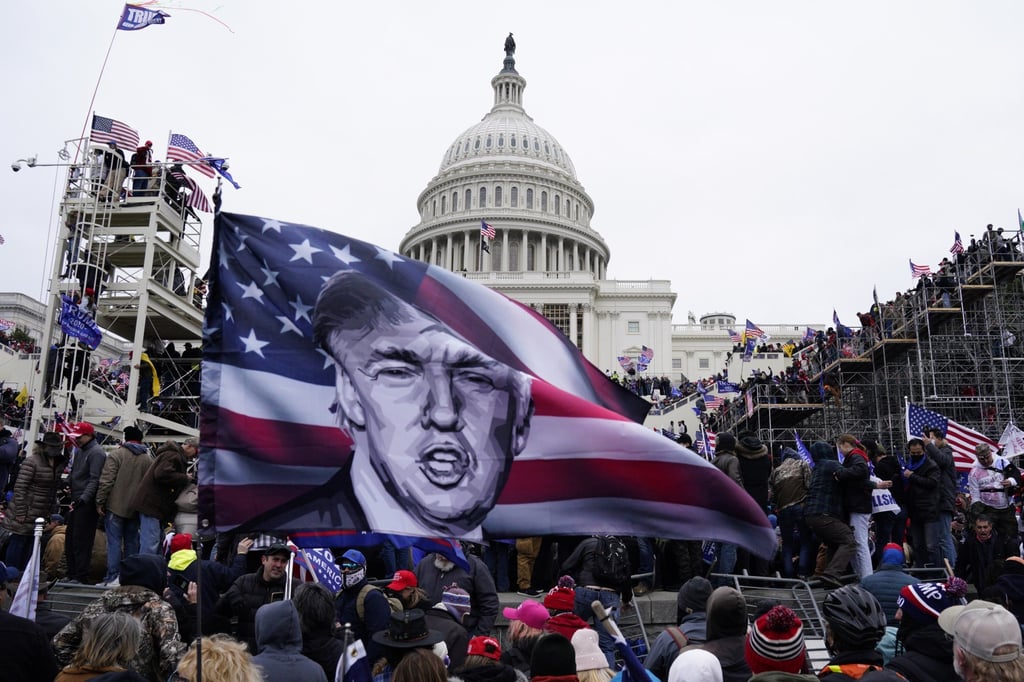 Pro-Trump protesters storm the grounds of the US Capitol in Washington on January 6 last year. Photo: EPA Pro-Trump protesters storm the grounds of the US Capitol in Washington on January 6 last year. Photo: EPA