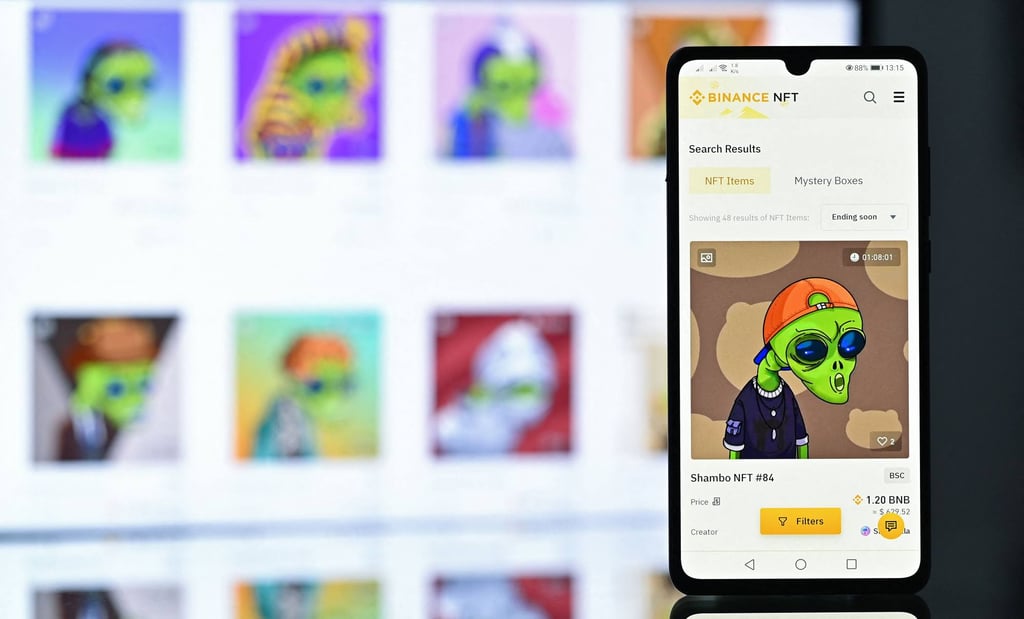 A non-fungible token (NFT) created by digital artist Zamblek. Photo: AFP A non-fungible token (NFT) created by digital artist Zamblek. Photo: AFP