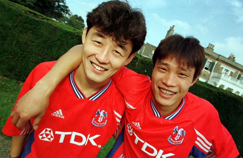 Fan Zhiyi (right) and Sun Jihai were considered trailblazers in Chinese football after signing with Crystal Palace Football Club in 1998. Photo: Stephen Hird Fan Zhiyi (right) and Sun Jihai were considered trailblazers in Chinese football after signing with Crystal Palace Football Club in 1998. Photo: Stephen Hird